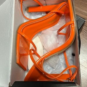 Orange, no drama heels